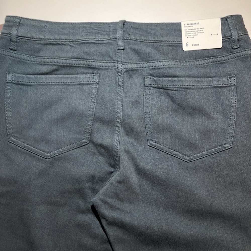 NWT J Jill Boyfriend Jeans - Pine Green - Picture 7 of 11
